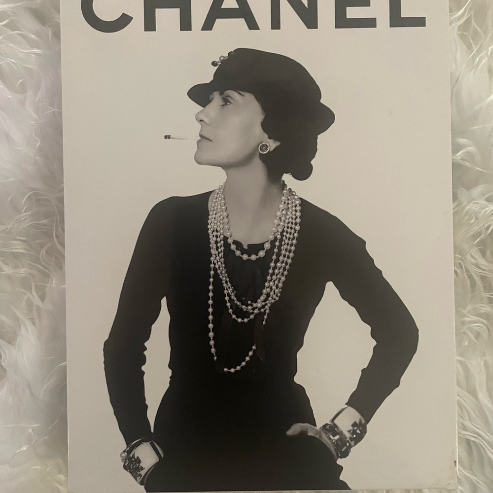 CHANEL No. 5 Perfume Poster with Yellow Tint
